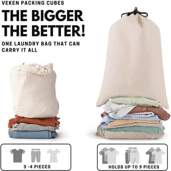 6 Pc Set Packing Cubes Luggage Packing Organizers for Travel Accessories - Picture 5 of 6